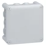 PLEXO55 PUSZKA KWADRATOWA Z PRZEPUSTAMI 130X130X74 MM