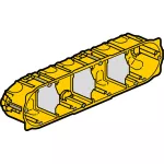 BATIBOX PUSZKA POCZWÓRNA PRZELOTOWA DO KARTON-GIPSU 40 MM