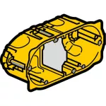 BATIBOX PUSZKA PODWÓJNA PRZELOTOWA DO KARTON-GIPSU 40 MM