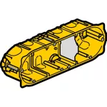 BATIBOX PUSZKA POTRÓJNA PRZELOTOWA DO KARTON-GIPSU 40 MM