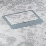 Puszka do podłóg technicznych, o pojemności 12 modułów (22,5x45 mm) montowanych pionowo, z pokrywą standardową z tworzywa, obciąż. 3 kN