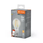 Lampa LED SMART+ WiFi CL A Filament szkło przezroczyste DIM 60 6W/827 B22d