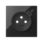 Simon 100 W100-10020138X-138 Panel 1-krotny: gniazdo z ładowarką USB C; czarny