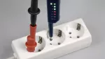 Tester napięcia 2-biegunowy PAN VOLTTESTER 400 wskaźnik LED 6-400 V AC/DC KAT III 400V bezbateryjny / przykręcane tulejki