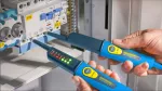 Tester napięcia 2-biegunowy PAN VOLTTESTER 400 FI wskaźnik LED 6-400 V AC/DC / RCD 30mA / bezbateryjny / wkręcane końcówki