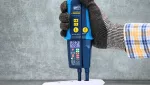 Tester napięcia / ciągłości PANMV-1000AD LED + LCD 12-1000 V AC/DC kolejnośc faz RCD 30mA dokręcane końcówki