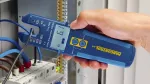 Tester prądu / napięcia LED + LCD 200A AC/DC cęgi otwarte True RMS
