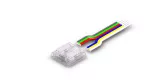 Złączka do taśm Fast Connector 3gen. COB 6pin 12mm 4A PCB-przewód 15cm PRIME (10 szt.)
