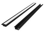 Profil aluminiowy wpuszczany czarny 3m - zestaw PRIME