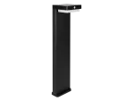 Słupek ogrodowy solarny SUNTIS 3000K 220lm 2Ah USB-C kwadrat IP54 czarna PRIME