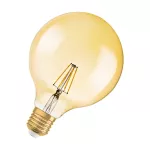 Lampa VINTAGE 1906 dim CL GLOBE125 Filament szkło przezroczyste GOLD 55 dim 7W 825 E27