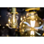 Lampa VINTAGE 1906 dim CL GLOBE125 Filament szkło przezroczyste GOLD 55 dim 7W 825 E27