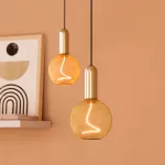 Lampa DECOR SPIRAL FILAMENT LAMP IN METAL HOUSING 3.5W 818 E27