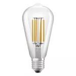 Lampa LED, klasyczny kształt bańki Edison 4W 830 230V szkło przezroczyste E27