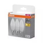 Lampa LED BASE CLASSIC B40 4,9W/827 230VFR E14 10X3 OSRAM