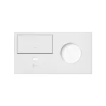 Simon 100 W100-10020260X-230 Panel 2-krotny: 1 gniazdo + 1 klawisz + 1 ładowarka USB C (lewa strona); biały mat