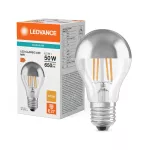 Lampa LED PERFORMANCE CLASS CLASSIC A Filament szkło przezroczyste Mirror Silver 50 non-dim 6.5W/827 E27 LEDVANCE