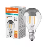 Lampa LED PERFORMANCE CLASS CLASSIC P Filament szkło przezroczyste Mirror Silver 31 non-dim 4W/827 E14 LEDVANCE