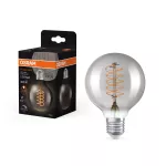 Lampa VINTAGE 1906 LED dim CLASSIC Globe80 Filament szkło przezroczyste SMOKE 30 DIM 7.8W/818 E27 LEDVANCE