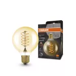 Lampa VINTAGE 1906 LED dim CLASSIC Globe80 Filament szkło przezroczyste GOLD 48 DIM 7W/822 E27 LEDVANCE