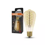 Lampa VINTAGE 1906 LED dim CLASSIC Edison Filament szkło przezroczyste GOLD 37 DIM 4.8W/822 E27 LEDVANCE