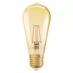 Lampa VINTAGE 1906 CLASSIC Edison Filament szkło przezroczyste GOLD 22 non-dim 2.5W/824 E27 LEDVANCE
