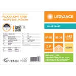 Naświetlacz FLOODLIGHT AREA V 100W ML 830 A48X85 BK LEDV