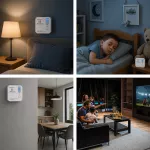 Qoltec Certyfikowany bezprzewodowy Czujnik tlenku węgla (czadu) z baterią | detektor CO | TUYA | Wi-fi | żywotność sensora 10 lat | alarm 85dB | LED
