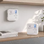 Qoltec Certyfikowany bezprzewodowy Czujnik tlenku węgla (czadu) z baterią | detektor CO | TUYA | Wi-fi | żywotność sensora 10 lat | alarm 85dB | LED
