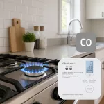 Qoltec Certyfikowany bezprzewodowy Czujnik tlenku węgla (czadu) z baterią | detektor CO | TUYA | Wi-fi | żywotność sensora 10 lat | alarm 85dB | LED
