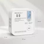 Qoltec Certyfikowany bezprzewodowy Czujnik tlenku węgla (czadu) z baterią | detektor CO | TUYA | Wi-fi | żywotność sensora 10 lat | alarm 85dB | LED