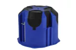 Puszka do pustych ścian PRIMEBOX, głęboka 60mm, fi74, łączeniowa, z wkrętami, wiatroszczelna, bezhalogenowa, niebieska 850st C, IP30