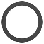 Wymienny pierścień DOWNLIGHT COMFORT EXCHANGEABLE RING D150 BK