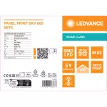 Oprawa PANEL PRINT SKY 600 V 33W SET6