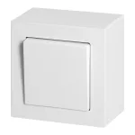 Łącznik n/t jednobiegunowy Malta, 10 A, 250 V, WNT-1M, biały