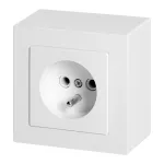 Gniazdo pojedyncze n/t 2P+Z Malta, 16 A, 250 V, NT-16M, biały