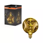DECOR LED LAMP IN ELECTRO GLASS IN ELECTRO GLASS MEDIUM GOLD