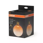 Lampa LED Z KLOSZEM WYKONANYM ZE SZKŁA RYFLOWANEGO LFLATCRKGLR 3,5W/827 230VOG E27 6X1OSRAM