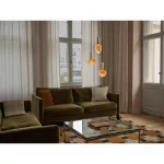 Lampa LED Z KLOSZEM WYKONANYM ZE SZKŁA RYFLOWANEGO LFLATCRKGLR 3,5W/827 230VOG E27 6X1OSRAM