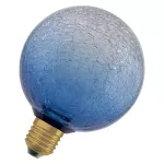 Lampa LED Z KLOSZEM WYKONANYM ZE SZKŁA RYFLOWANEGO LFLATCRKGLR 3,5W/827 230V BL E276X1OSRAM