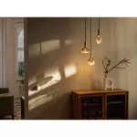 Lampa LED Z KLOSZEM WYKONANYM ZE SZKŁA RYFLOWANEGO