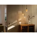 Lampa LED Z KLOSZEM WYKONANYM ZE SZKŁA RYFLOWANEGO