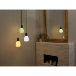 Lampa LED Z KOLOROWYM SZKLANYM KLOSZEM