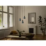 Lampa LED Z KOLOROWYM SZKLANYM KLOSZEM