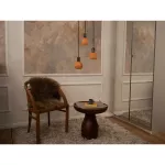Lampa LED Z KOLOROWYM SZKLANYM KLOSZEM