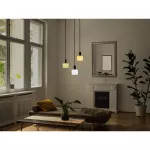 Lampa LED Z KOLOROWYM SZKLANYM KLOSZEM