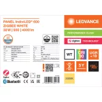 Oprawa PANEL INDIVILED 600 ZIGBEE UGR<19 GEN 2 38W 930 U19 WT