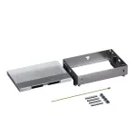 Puszka rewizyjna do podłóg betonowych i technicznych, 203x286 mm, z pokrywą licowaną z metalu, obciąż. 5 kN