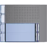 SFERA: PLAKIETKA MODUŁU FONICZNEGO PODSTAWOWEGO - 2 PRZYCISKI - STALOWOSZARA