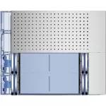 SFERA: PLAKIETKA MODUŁU FONICZNEGO PODSTAWOWEGO - 2X2 PRZYCISKI - ALUMINIUM